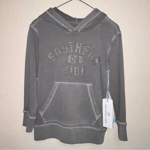 Sun Farer Southern Tide Steel Gray hooded sweatshirt, kids size XS, New